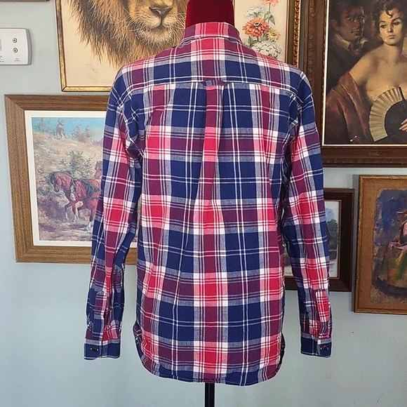 Red White Blue Plaid Partners Mervyns - Picture 2 of 11